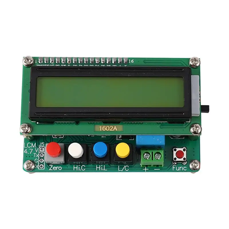 2X Lc100-A Digital LCD High Precision Inductance Capacitance L/C Meter Capacitor Tester Frequency 1Pf-100Mf + Test Clip