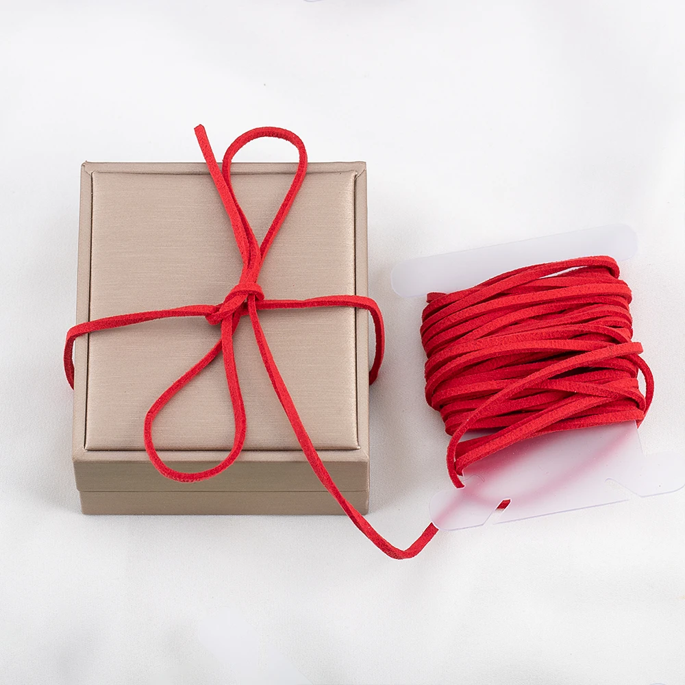 5m 2.6mm double-sided suede cord DIY woven jewelry cord bag charm decorative packaging material