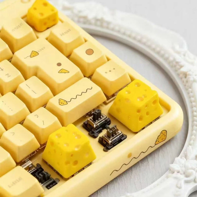 

Creative and personalized cheese keycaps single resin gaming mechanical keys keyboard keycaps that can replace ESC