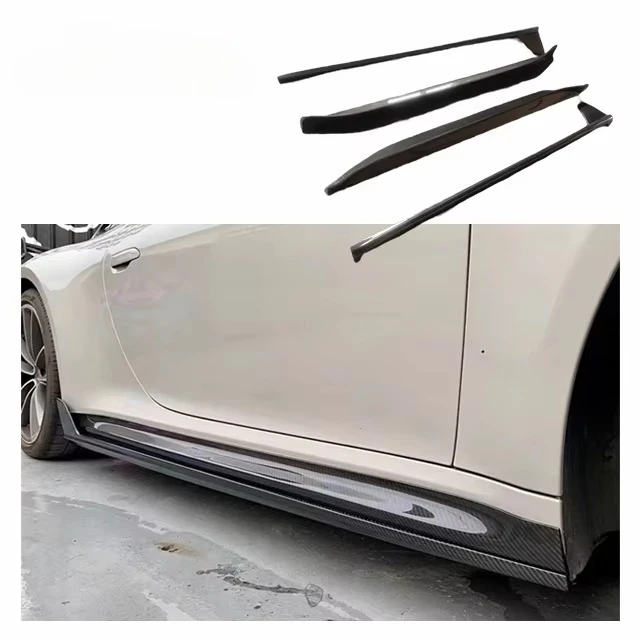 

For Porsche Carrera 911 992 Upgrade Techart Carbon Fiber Side Skirt Body Kit 992 Techart Side Skirt