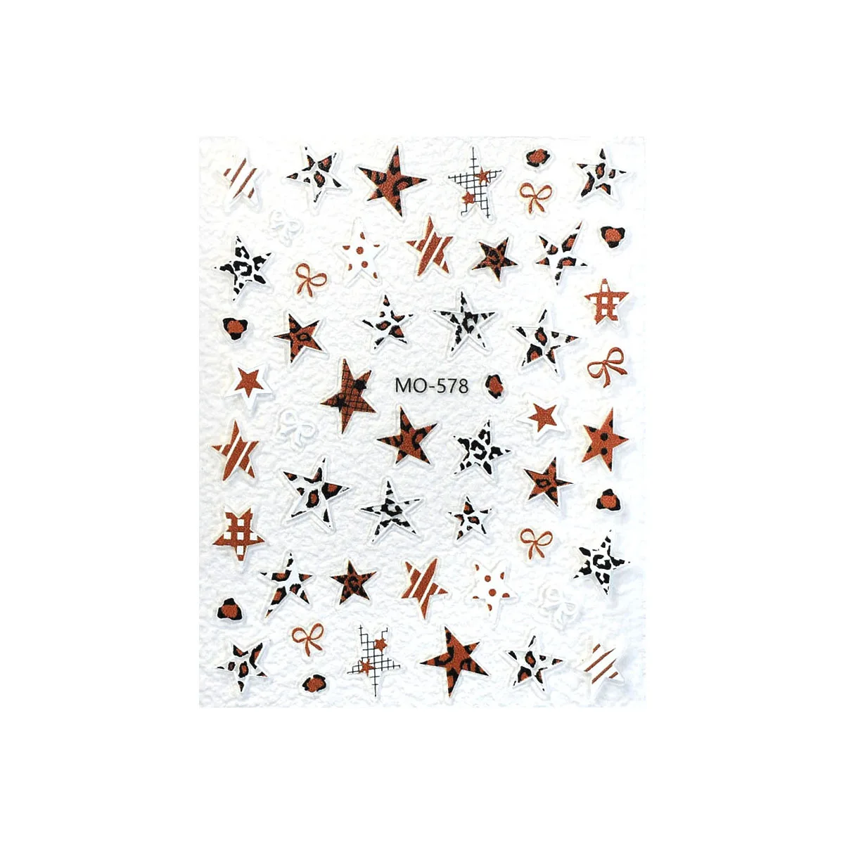 3D ster luipaardprint stickers voor nagel DIY zelfklevende sliders decor holografische sticker zelfklevende nail art design decoraties