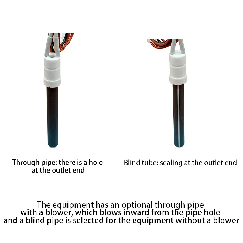 1 قطعة 220 فولت 300 واط بيليه موقد السيراميك الشاعل أعمى/من خلال الأنابيب الأبيض السيراميك اعة W01-OD10.5 ID6.0 L100-T2/B2 #3
