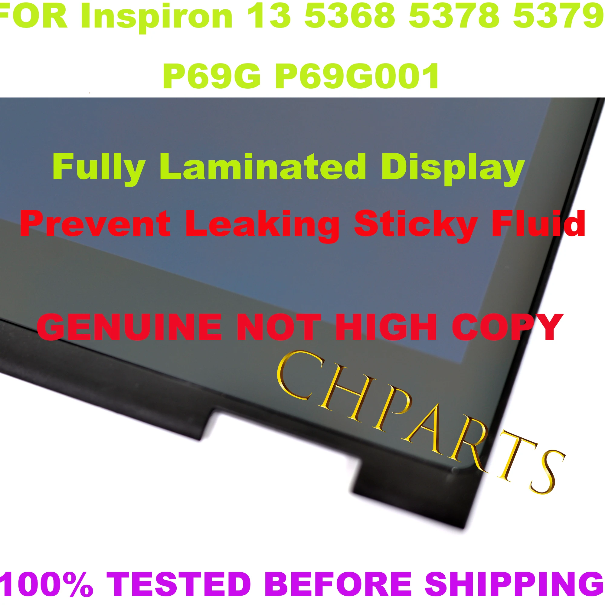 13.3'' LCD Display Panel Touch Screen Replacement Assembly For Dell Inspiron 13 5368 5378 5379 P69G NV133FHM-A11 B133HAB01.0 - Image 5