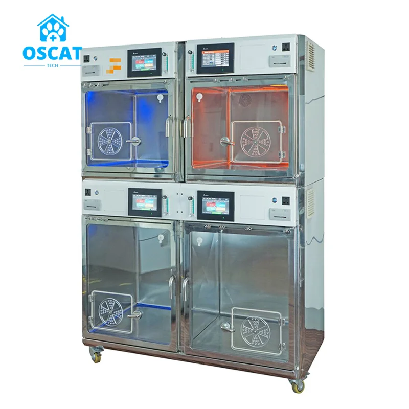 Veterinary Equipment China Manufacture Full Function Veterinary ICU Cage Veterinary Pet Cage For Animal Hospital