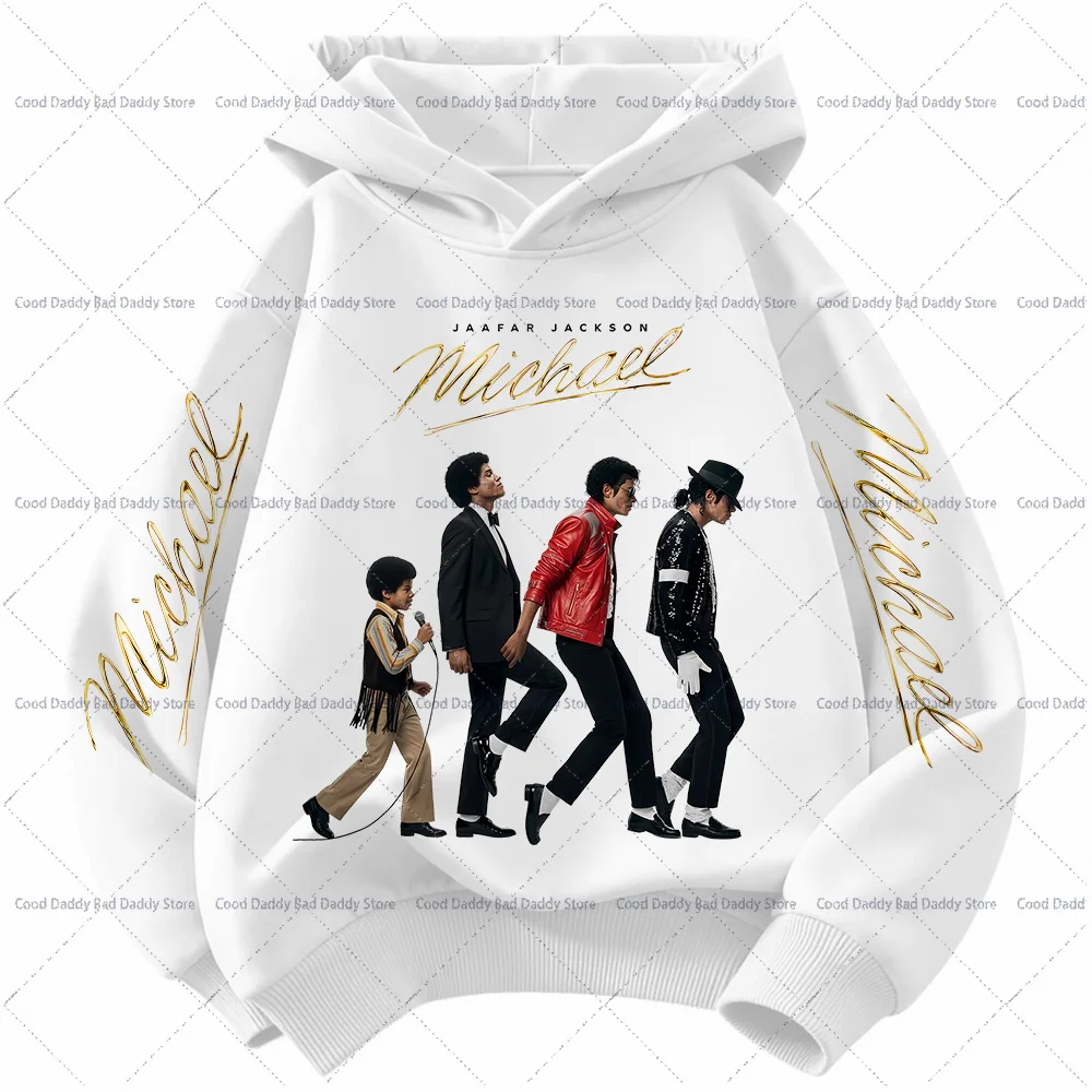 Kinder Langarm-Oberteile Herbstkleidung King of Pop MJ Lässige Hoodies Michael Jackson Mode Kapuzenpullover Geburtstagsgeschenke – Detail 8