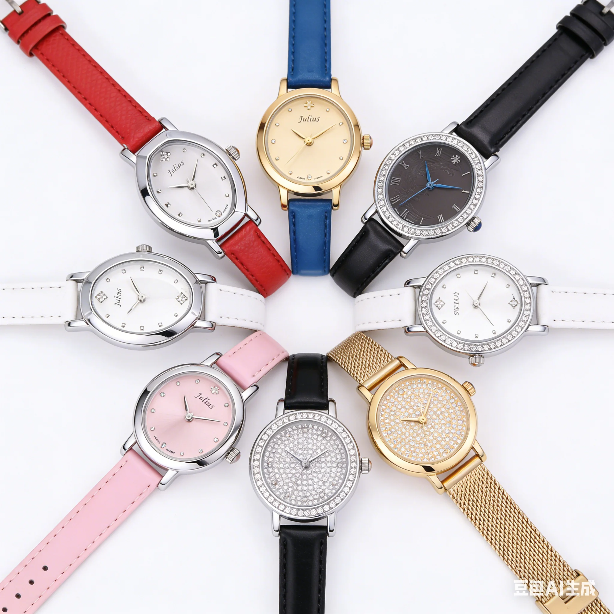 SALE!!! Discount Julius Old Types Lady Women's Watch Japan Mov't Fashion Hours Bracelet Real Leather Girl's Birthday Gift No Box