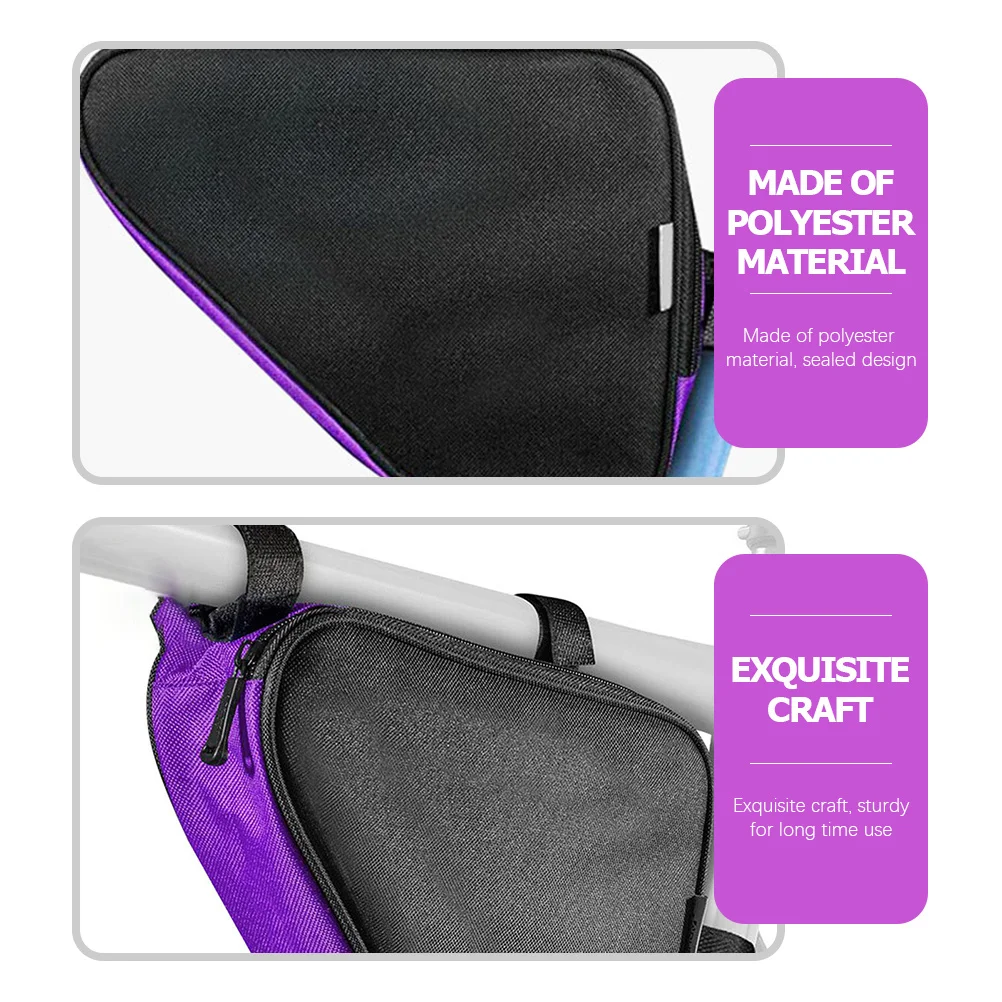 

1pc Waterproof Bike Frame Bag 2L Lightweight Storage Pouch For Phone Keys Usb Front Top Tube Mount Bicycle Accessories