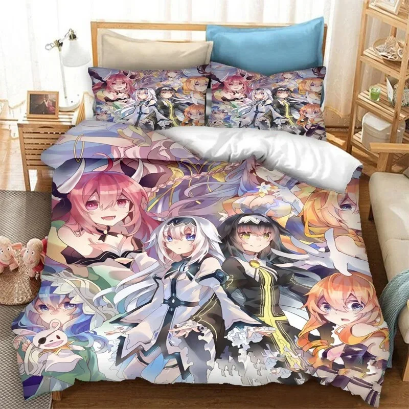 3D Print DATE A LIVE Bedding Set,Duvet Cover Comforter Bed Set Quilt Cover Pillowcase,King Queen Twin Size Boys Girls Adults