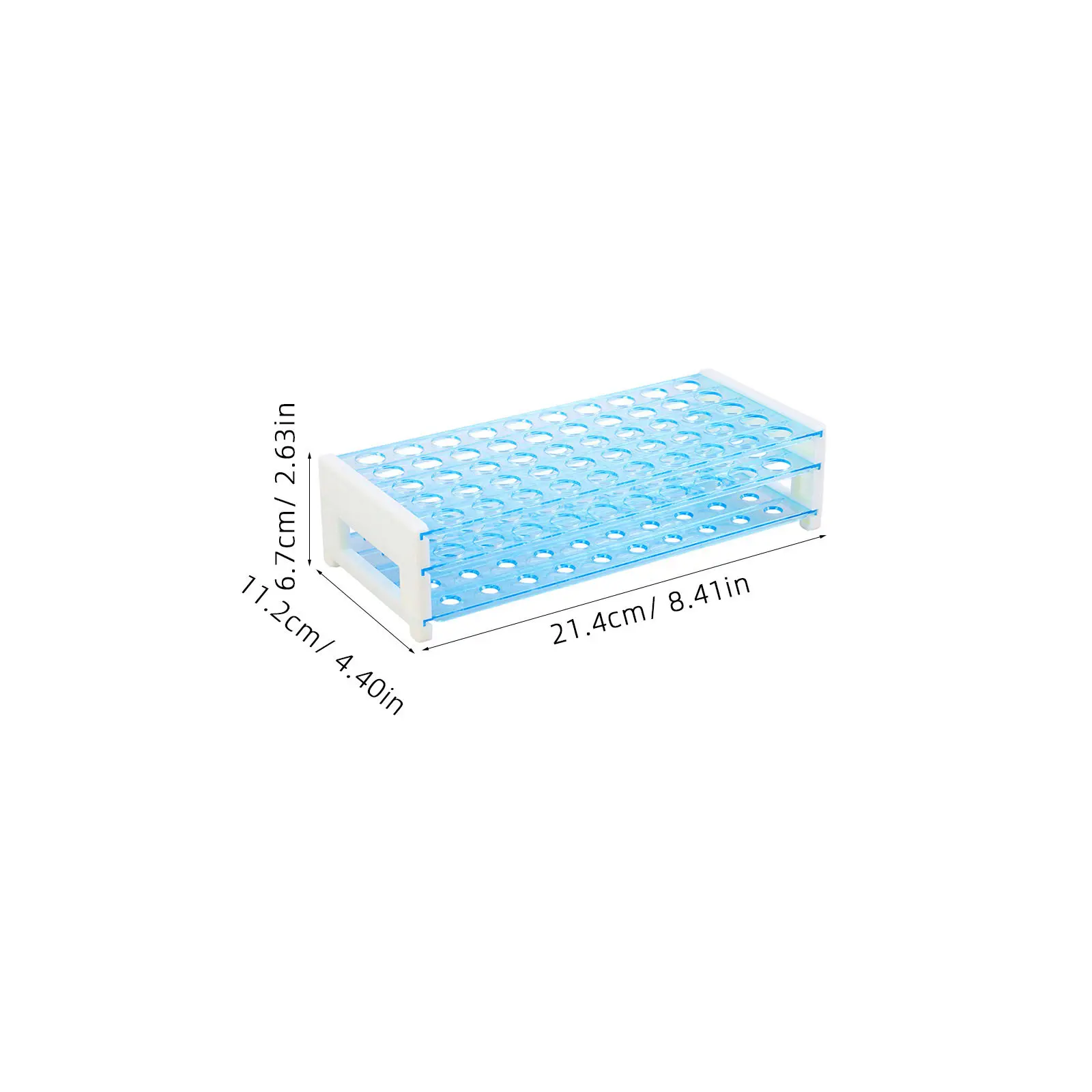 50 Holes Laboratory Test Tube Rack Sturdy Centrifuge Tube Holder for Long Term Use in Science Research and Experiment view 5