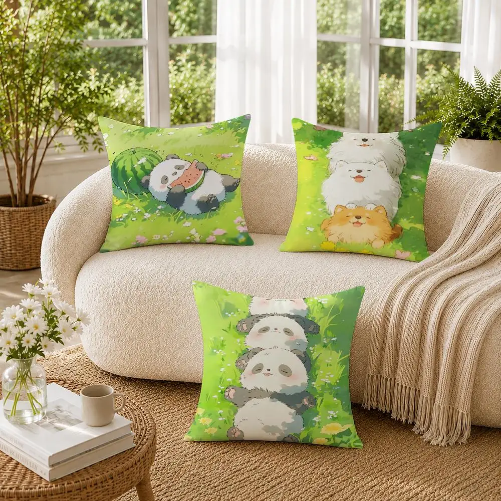 Cartoon drawing animal Cushion Cover Pillowcase Sofa Living Room Home Gift Office Decor Protective Covers