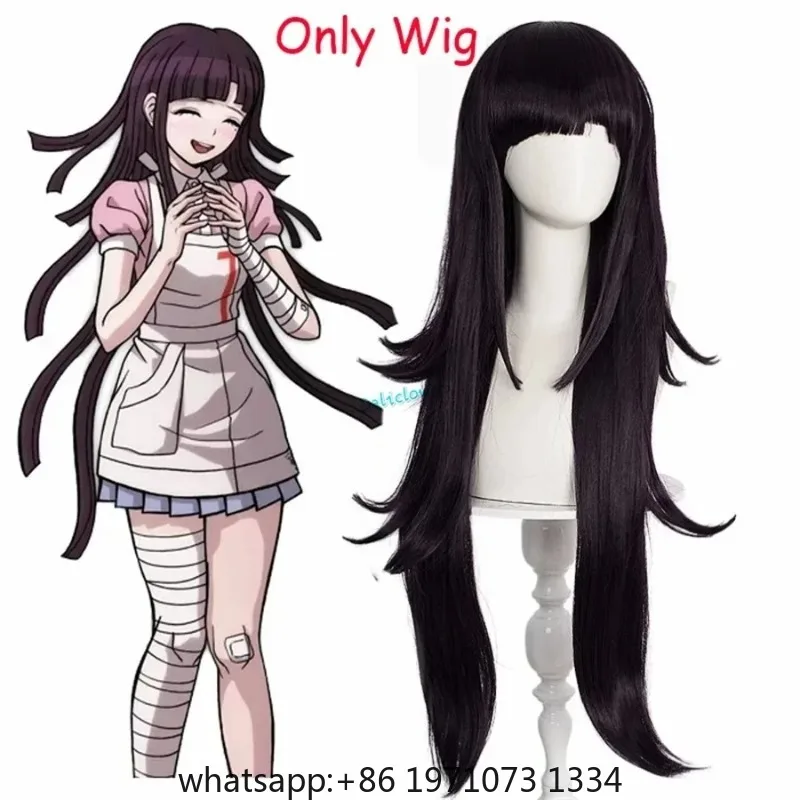 Danganronpa Mikan Tsumiki Cosplay Outfit With Wig Anime Halloween Despair Ultimate Nurse Uniform Maid Costume Full Set For Women view 6
