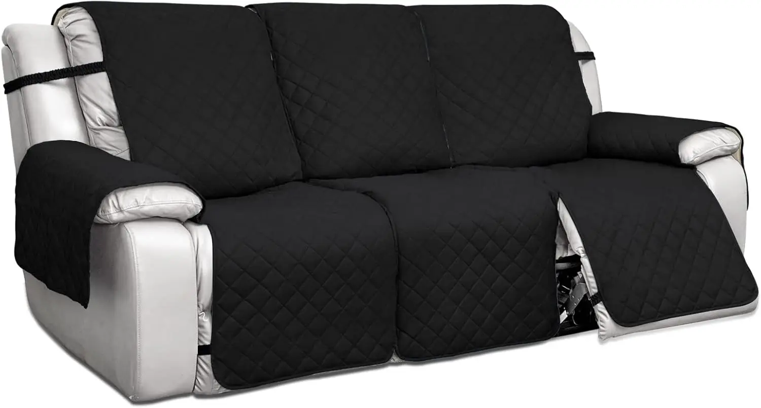 

Water Resistant Reversible Sofa Covers for Reclining Sofa 3 Seat - Non Slip Split Recliner Couch Cover for 3 Cushion