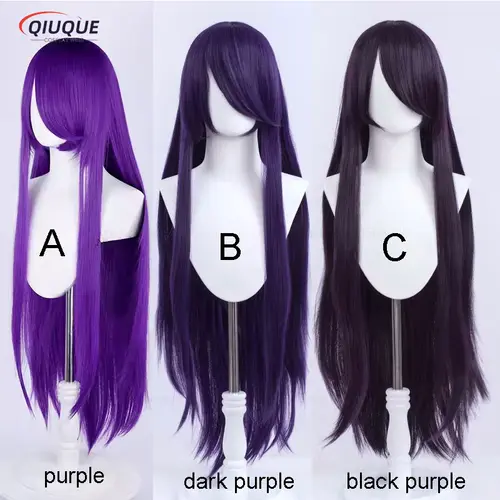 80 Colors 100cm Long Straight Cosplay Wig Anime Compatible Universal Omopinenet Heat Resistant Synthetic Hair Wigs + Wig Cap - Image 25