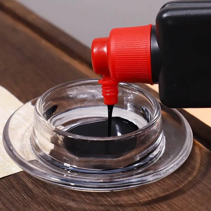 Transparent Ink Box Calligraphy Special Small Ink Dish,Glass Ink Pool,non-drying  Ink Tank