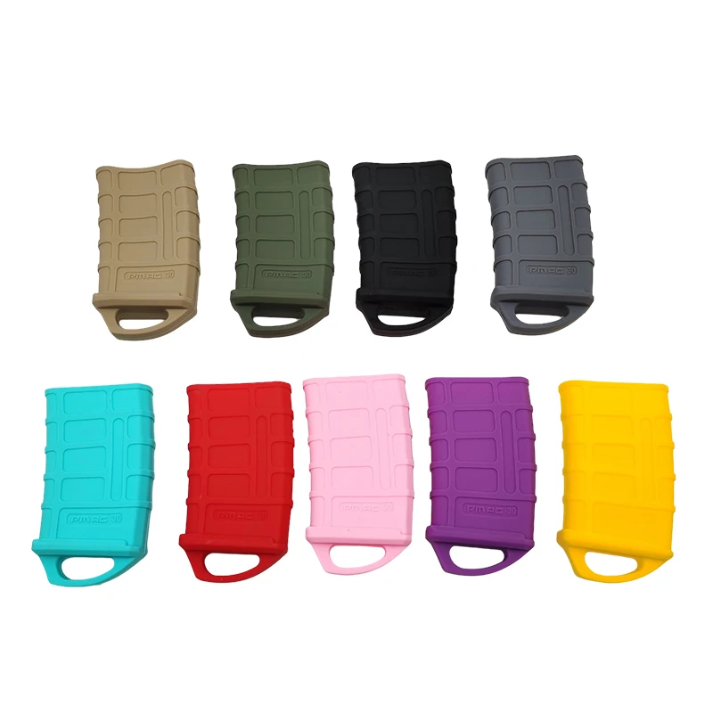 Portable M4 M16 Fast Magazine Holster Rubber Case 5.56 Mag Anti-slip Protective Sleeve Cover Airsoft Gun Cartridge Hunting Gear