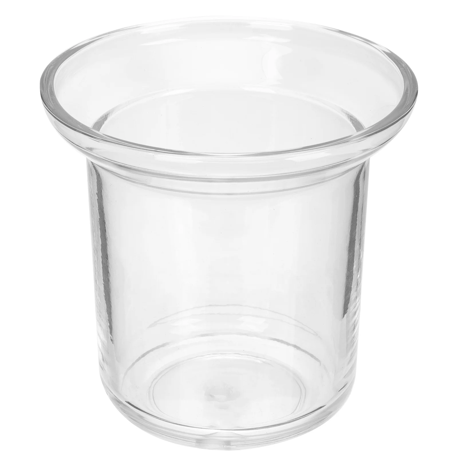 فرشاة المرحاض الاحترافية كوب زجاجي حامل شفاف قوي ملحقات تنظيف الحمام حاوية فرشاة المرحاض المنزلية شفافة #4