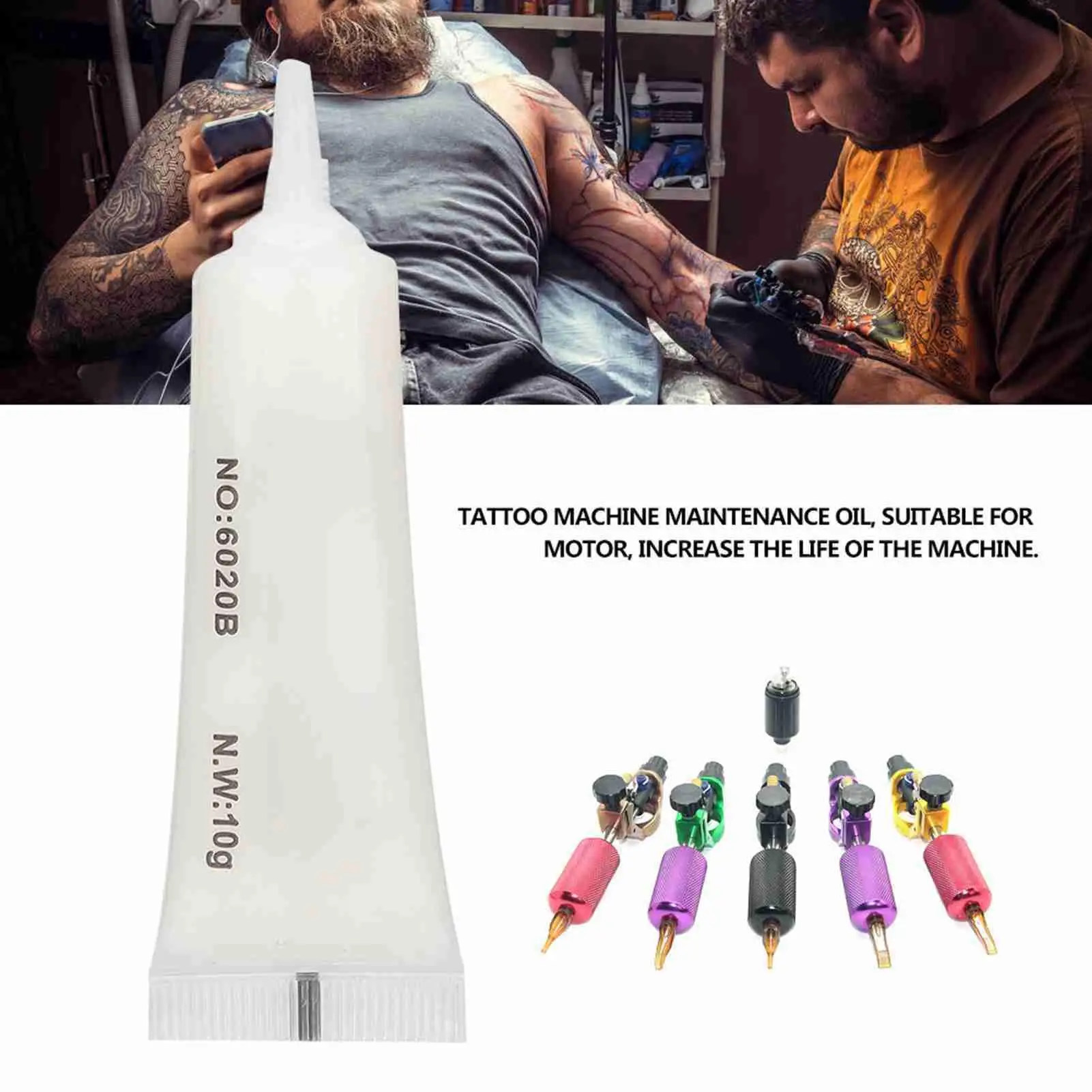 10g Tattoo  Motor Oil - Maintenance & Dust Removal for Tattoo Machines | Lubricant for Permanent Makeup Tools