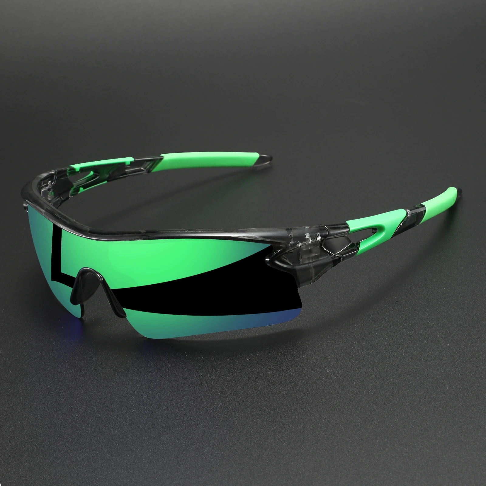 Neue UV400-Schutz-Sportbrille – leichte Vollabdeckungslinse, Unisex-Wickelbrille für Radfahren, Wandern und den täglichen Gebrauch