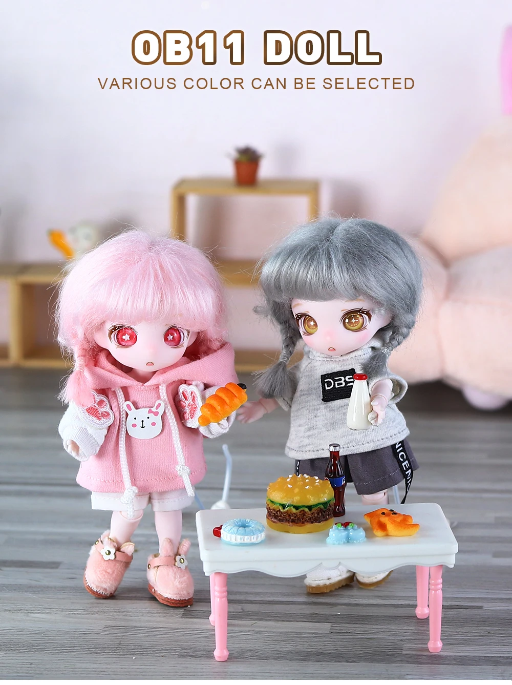 ICY DBS Dream Fairy Maytree OB11 BJD Perücke mit Pony Zubehör Jungen Mädchen Geschenk Spielzeug SD – Detail 1