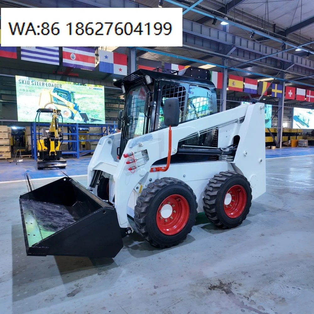 Aftermarket spare parts 1Ton Mini Skid Steer Loader Construction Winter Snow Clearing Equipment, in stock fast shipping construc