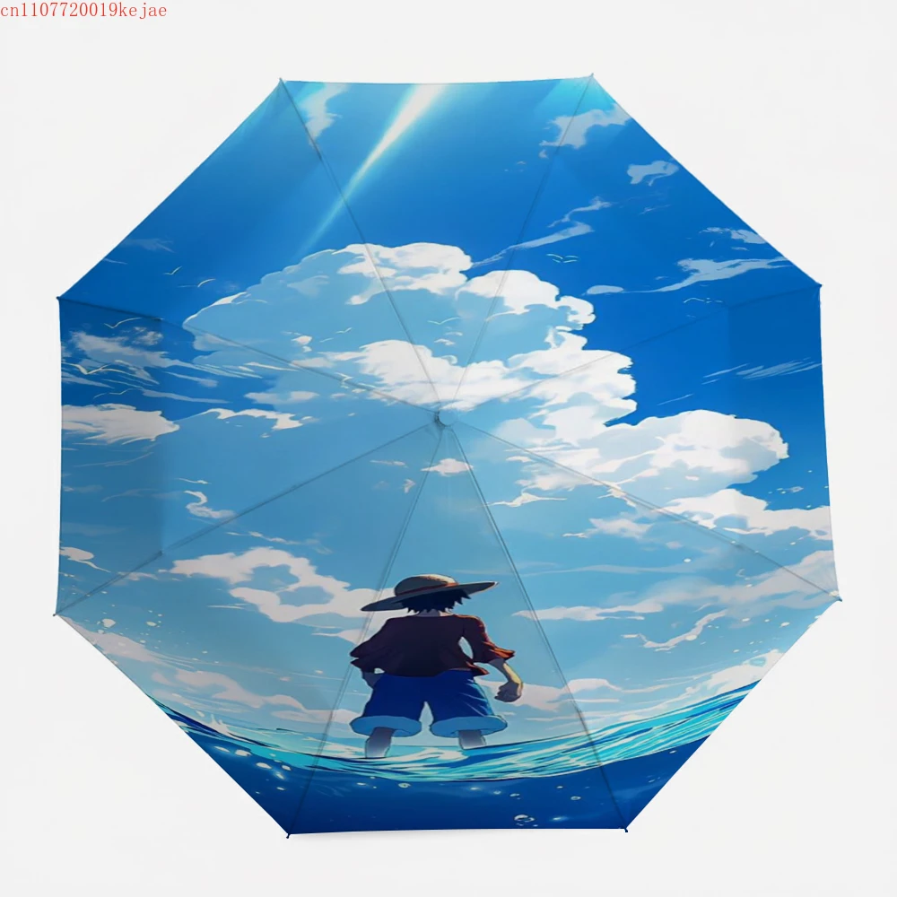 

ONE PIECE Monkey D. Luffy Ocean Adventure Umbrella Skyward Gaze Epic Sea Scene Design UV Resistant Portable Foldable Umbrella