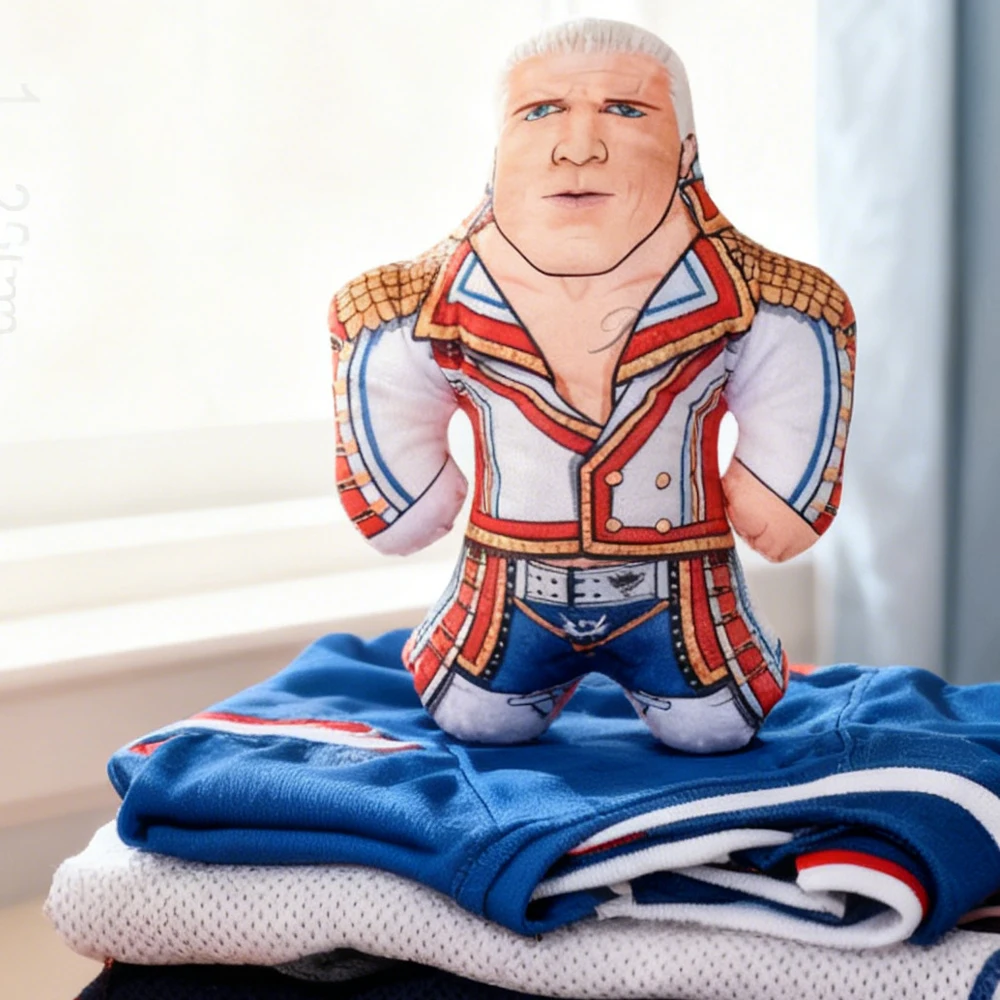 Cody Rhodes Wrestling Plush Doll Stuffed Toy Soft Pillow Gift for Kids Children Boys Girls Motorcycle Doll