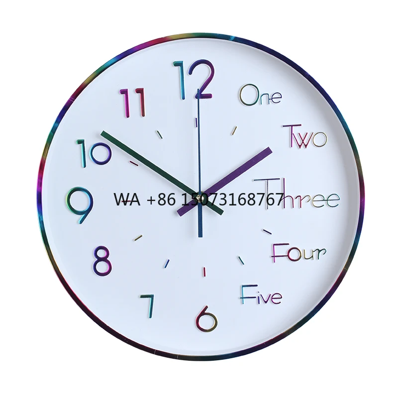 

12-дюймовые круглые настенные часы диаметром 30 см, роскошные и модные часы