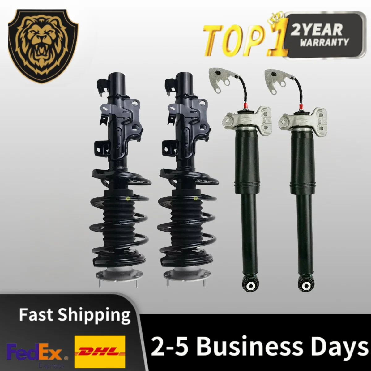 

4x Front Rear Shock Struts Assys For Cadillac CTS RWD 3.6L w/ Electric 2015 -2019 19300064, 19300065, 22965187, 22965188, 23142
