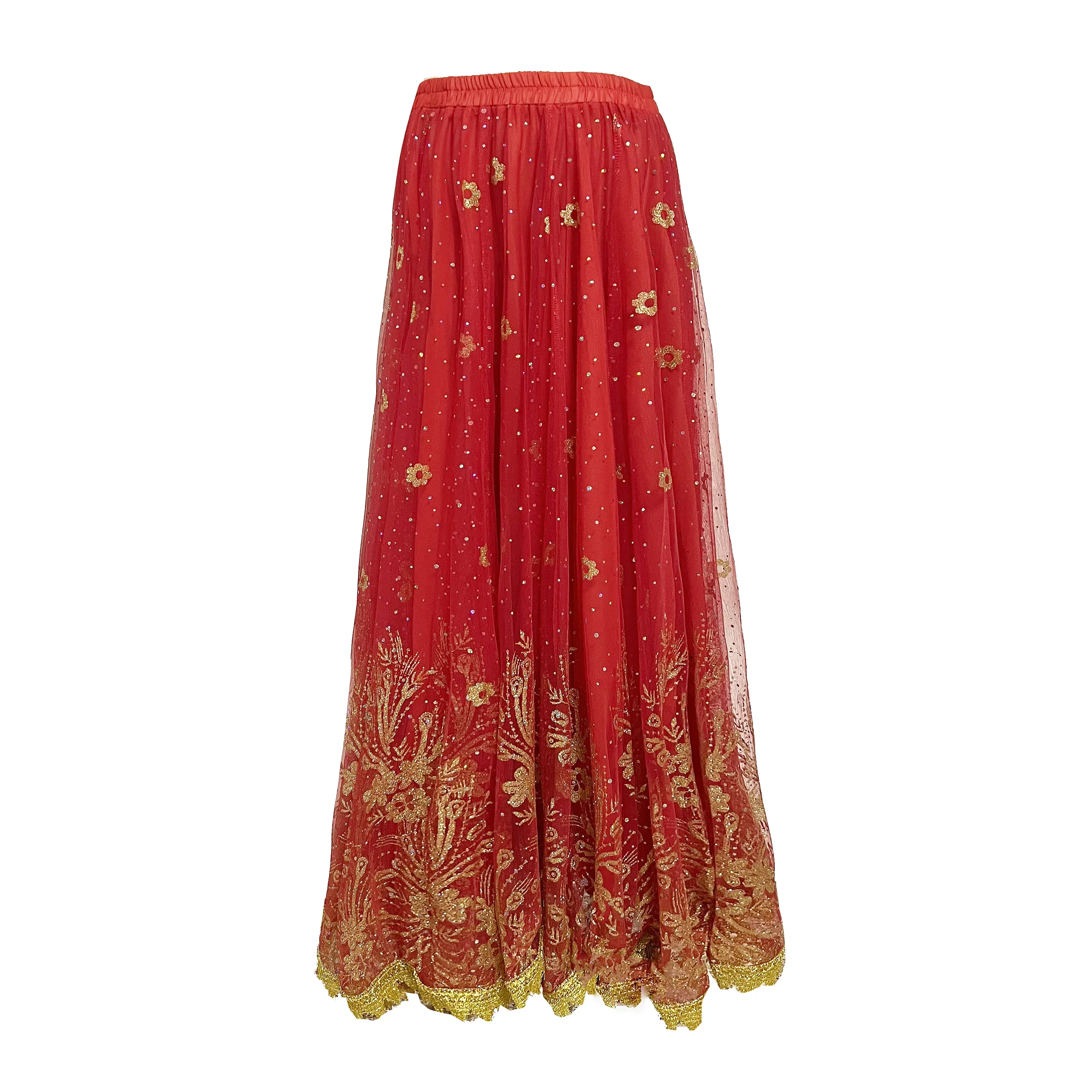 

Festival Arabian Princess Pants Embroidery Maxi Skirt Bollywood Costume Set Cosplay Jasmine Princess Fancy Top