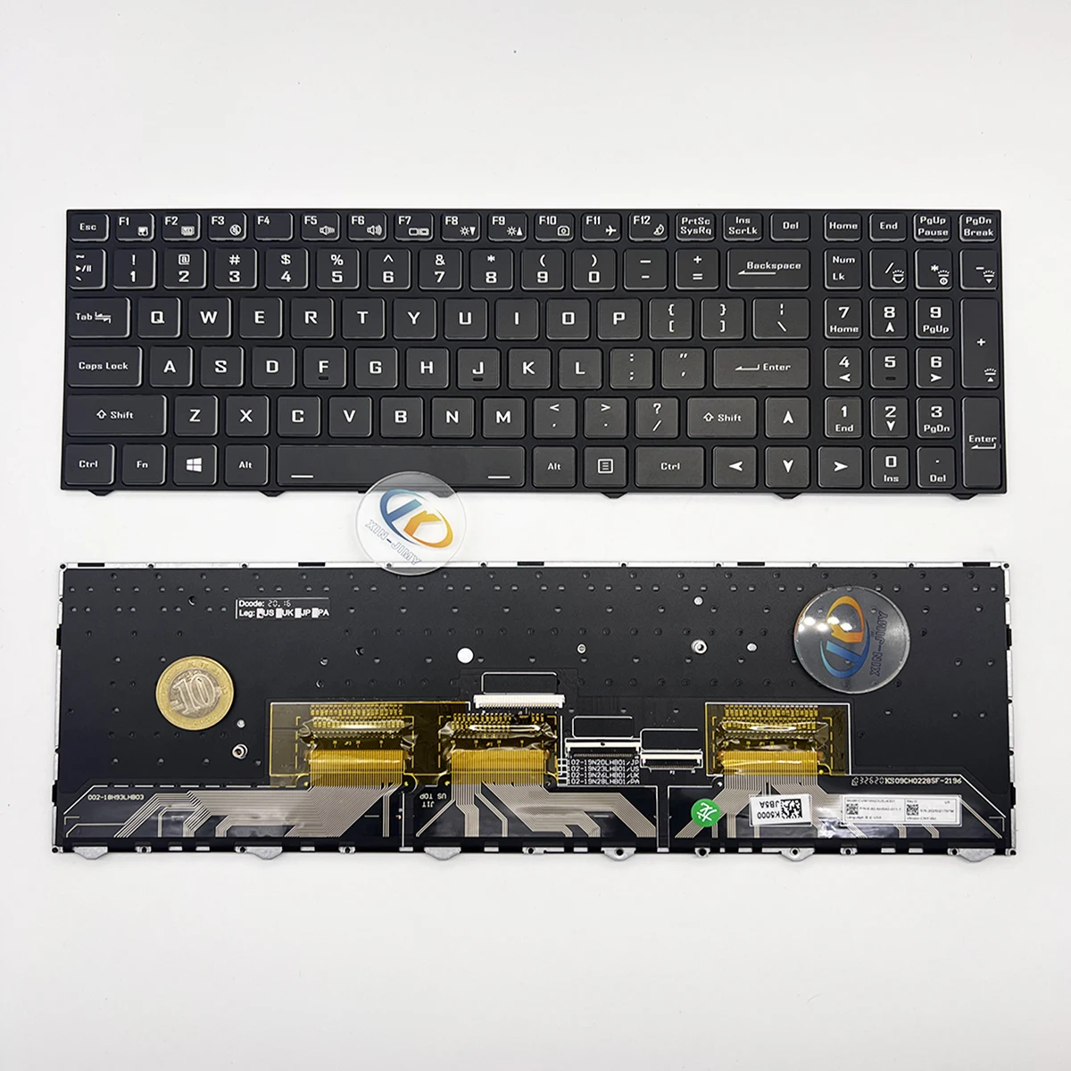 

Keyboard for CLEVO X170 X170SM X170SM-G X170KM-G CVM19N23USJ430 with backlit US layout