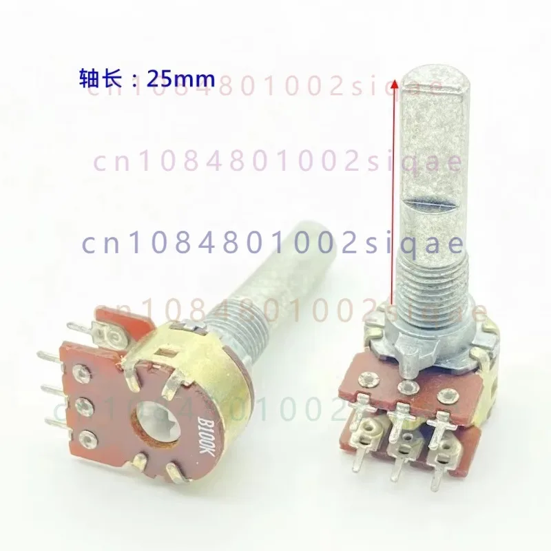 FOR R1210G 12-Type 6-Pin Dual Channel B100K Audio Volume Potentiometer B104 for Computer Speaker Amplifier