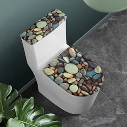 Toilet Cover and Tank Lid Protectors Stone Print Toilet Seat Covers Fits Most Toilet Tanks and Lids Stylish Toilet Cover Set