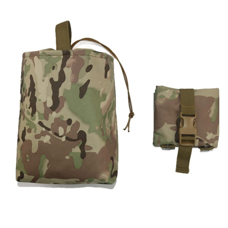 1PCS Pocket Military Foldable Waist Pack Tactical Folding Utility Recovery EDC Bag Magazine Dump Drop Pouch