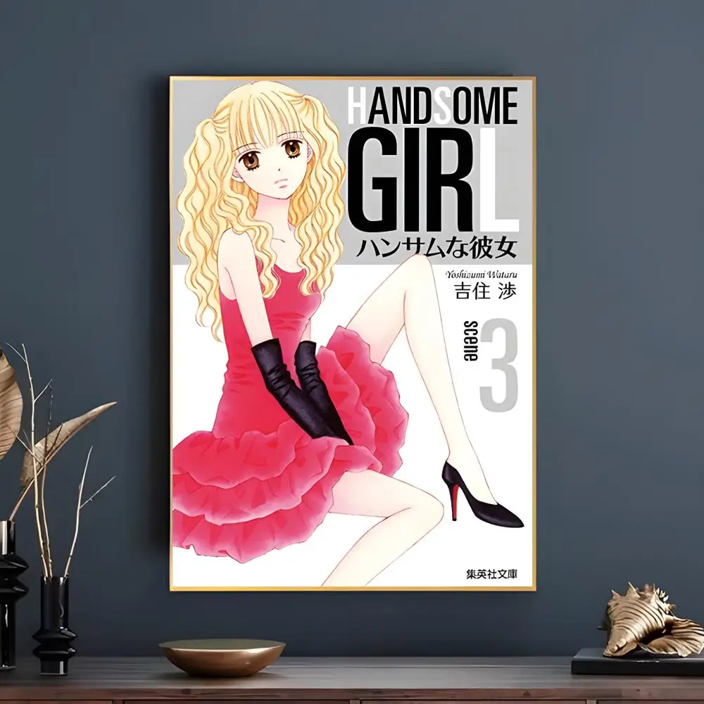 Manga Romance Handsome Na Kanojo Poster Stylish Artistic Peel‑and‑Stick Wall Print Home Accent for Bedroom & Dorm