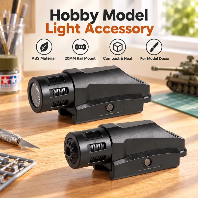 ABS Model Light with Beam Indicator Portable Design Hobby Game Decor Fitting