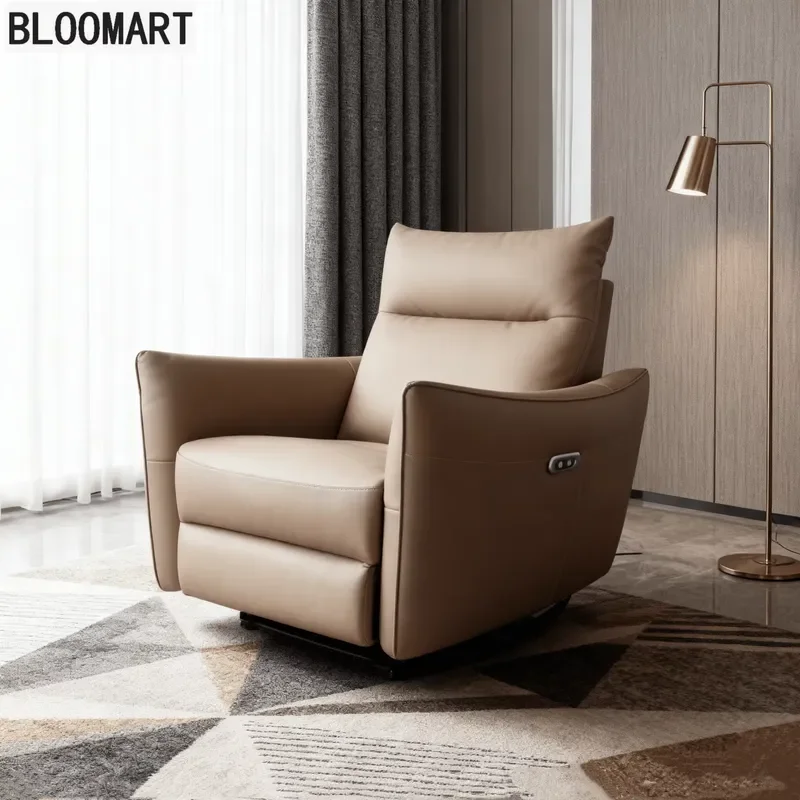 Electric Recliner Chair Modern Luxury Single Sofa Small Space Living Room Furniture Sleepable Relaxing Seat Home Decor