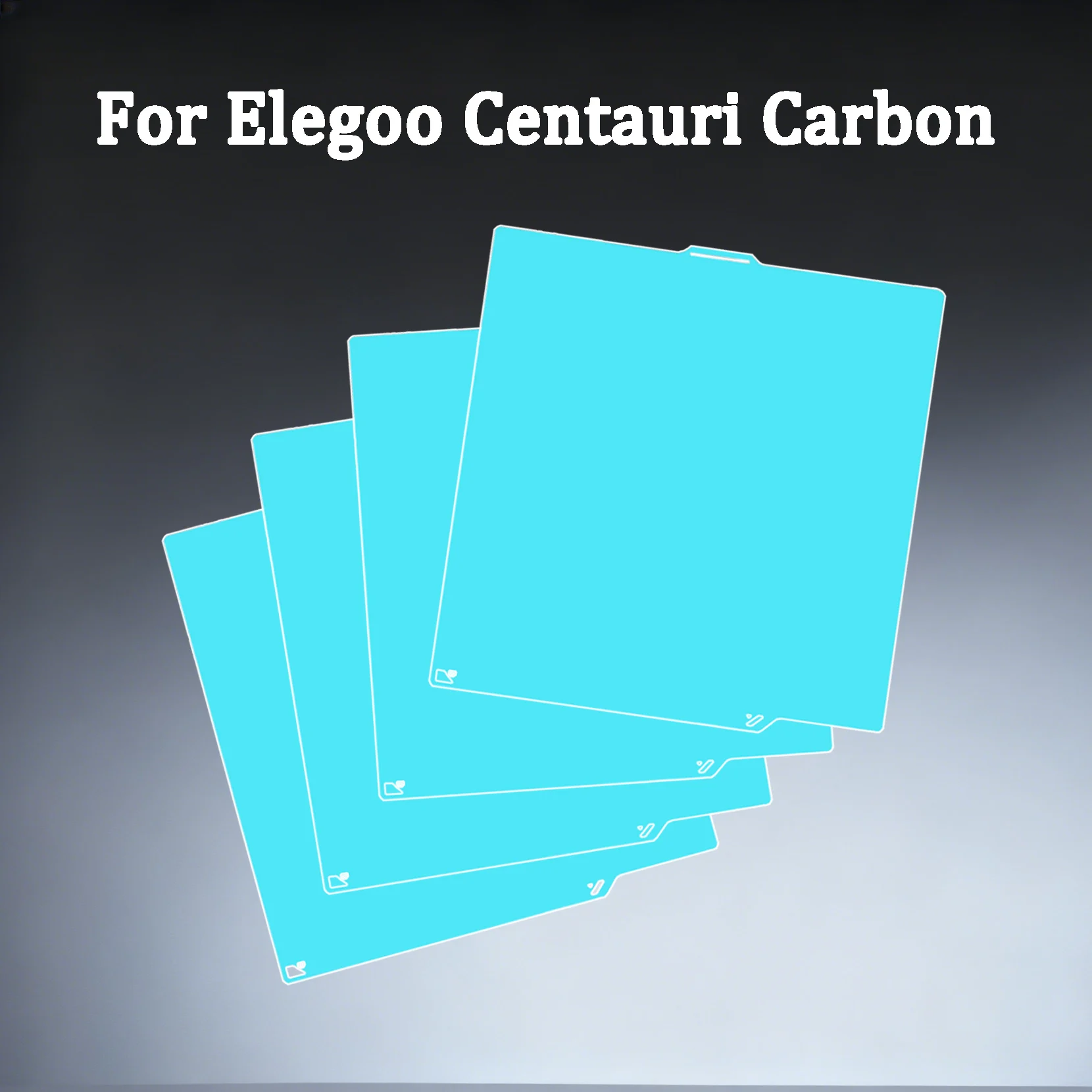 Glacier Cold Build Plate For Elegoo Centauri Carbon Heat Bed High Viscosity Two Sided Printing 261mm*270mm 3D Printer Parts