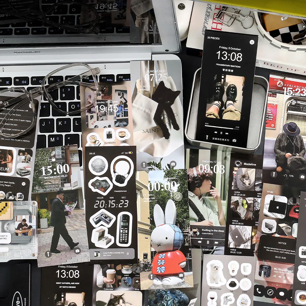 4Packs/Lot Romantische Leverancier Serie Retro Label Sticker