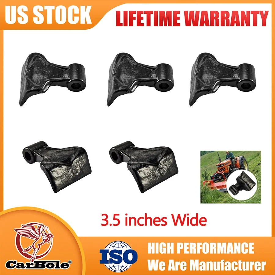 

3.5" Wide Replacement Steel Flail Hammer Blade Mower Blades for Tractor Mowers