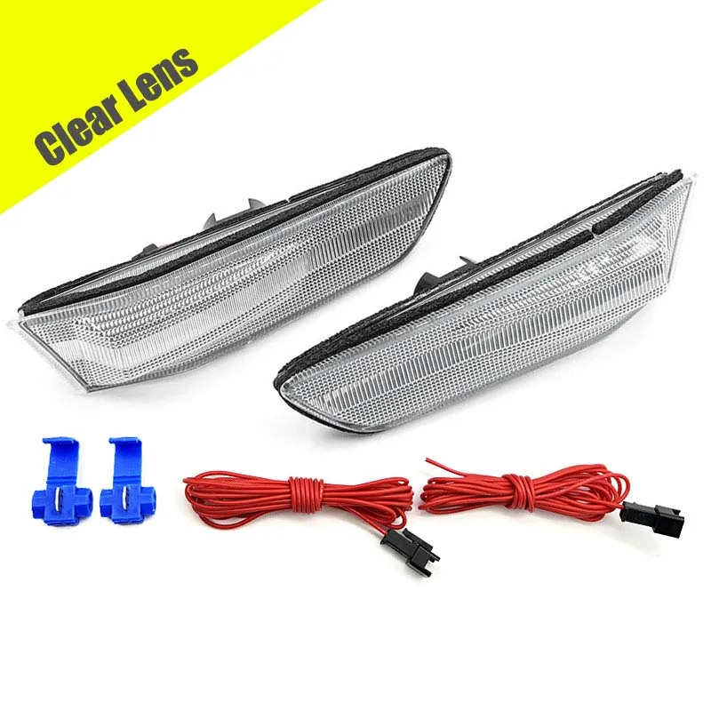 

LED Dynamic Side Marker Lights For Infiniti V35 G35 Coupe 2003-2007 Sedan For Nissan Skyline White DRL Amber Turn Signal Light
