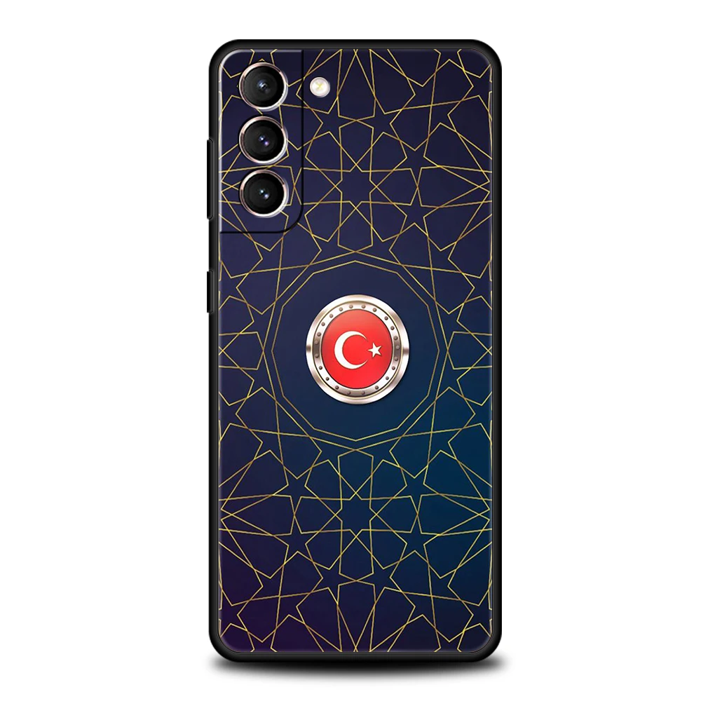 Turkey Flag Case for Samsung Galaxy S24 S23 S22 S20 S21 FE Ultra S24 S23 S10 S10E S9 S8 Plus 5G Silicone Phone Cover Coque Bags