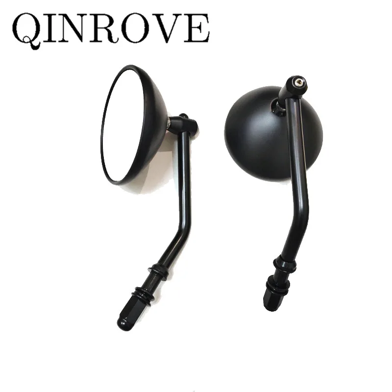 Motorcycle Retro Small Round Rear View Mirror Aluminum Cafe Racer Side Mirrors Convex Mirror Accessories For Harley-Davidson