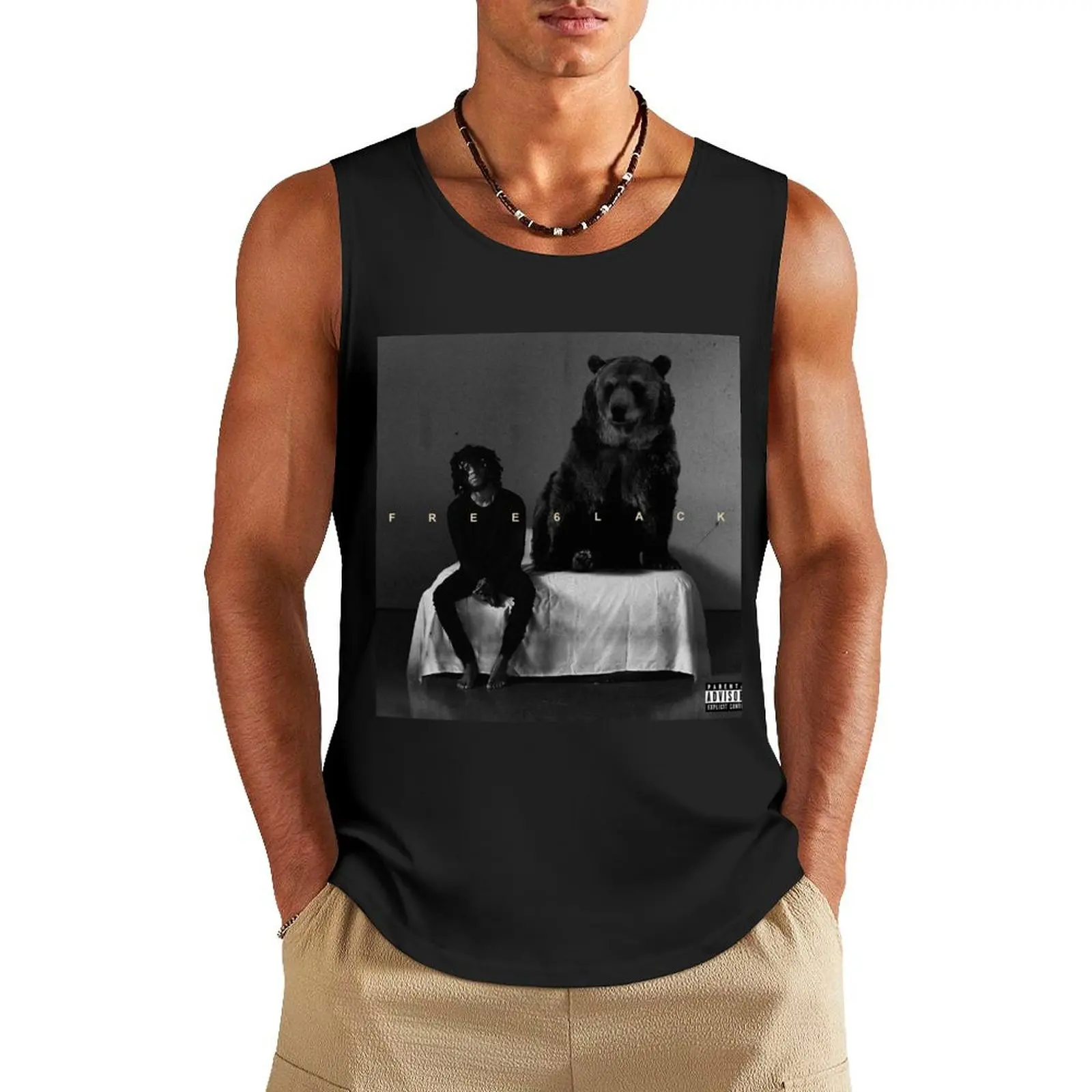 Майка 6lack мужская без рукавов, одежда для спортзала