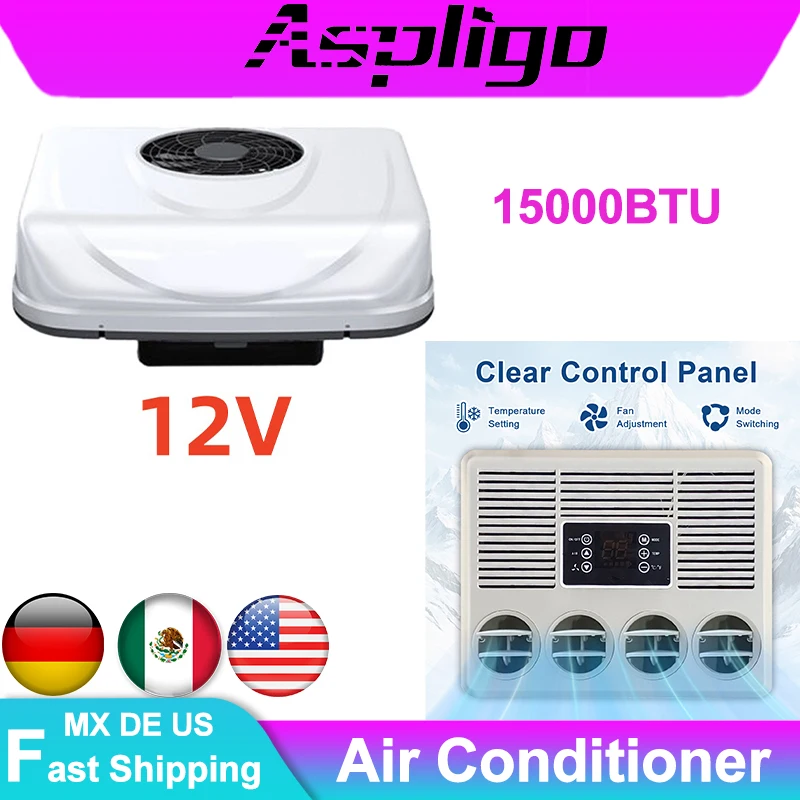 

MX DE 15000BTU 12 В электромобиль RV на крыше кондиционер парковочный кондиционер для автомобильного кемпера фургона каравана дом на колесах