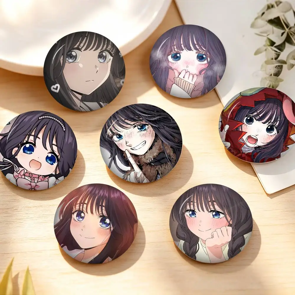 K-KaorukoS Cute W-WagurI Y2K Aesthetic Pins Funny Badge Pins For Friend, Backpack, Collectible Accessories
