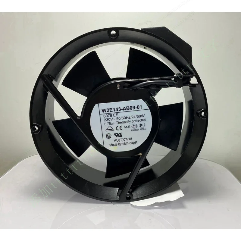 

W FOR W2E143-AB09-01 W2E143-AB09-06 W2E143-AB09-25 EBM fan AC230 frequency converter cooling fan 6078ES