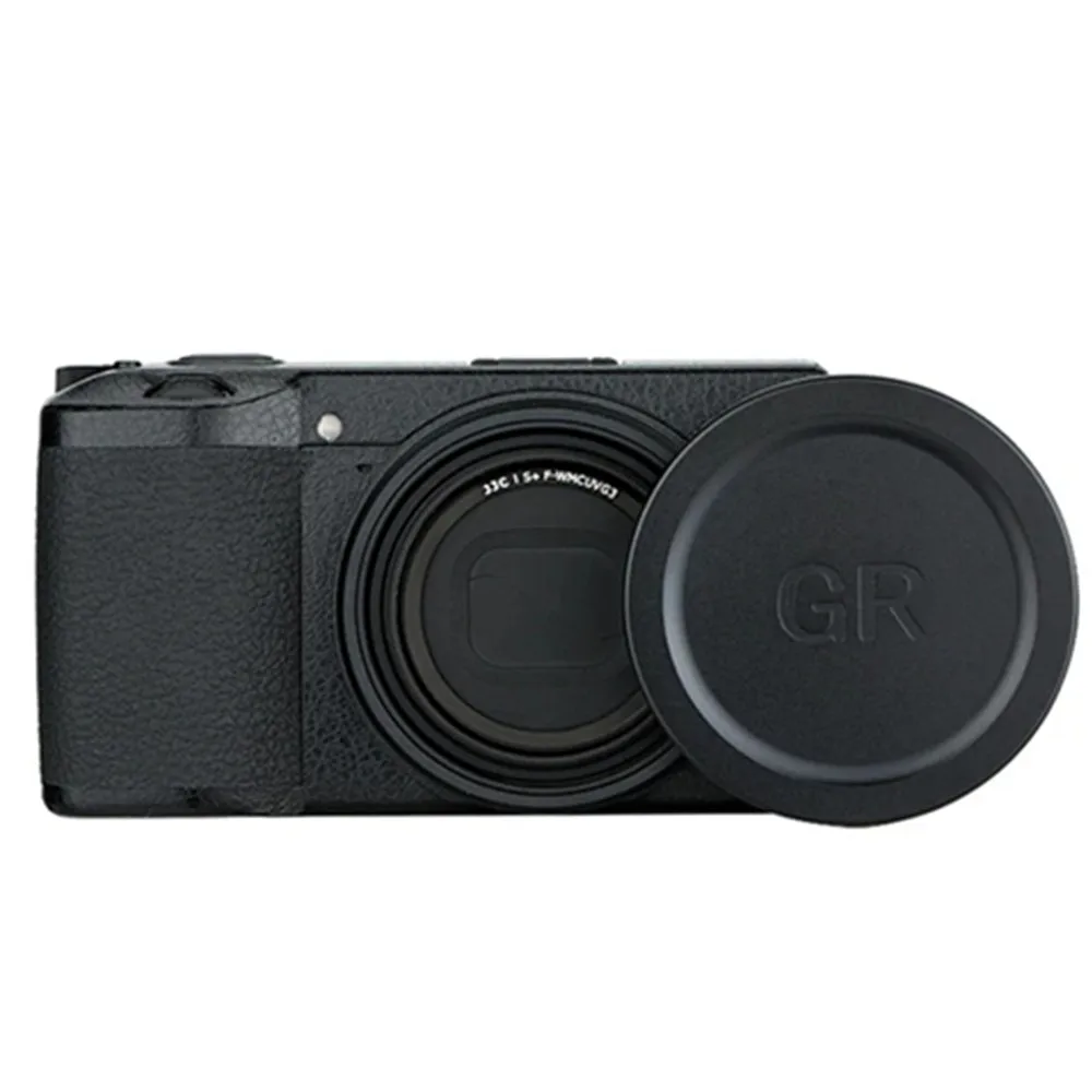 GR3x GR3 GR2 Black Metal Lens Cap Cover Protector for RICHO Ricoh GR IIIx , GR III , GR II GRIIIx GRIII GRII Camera