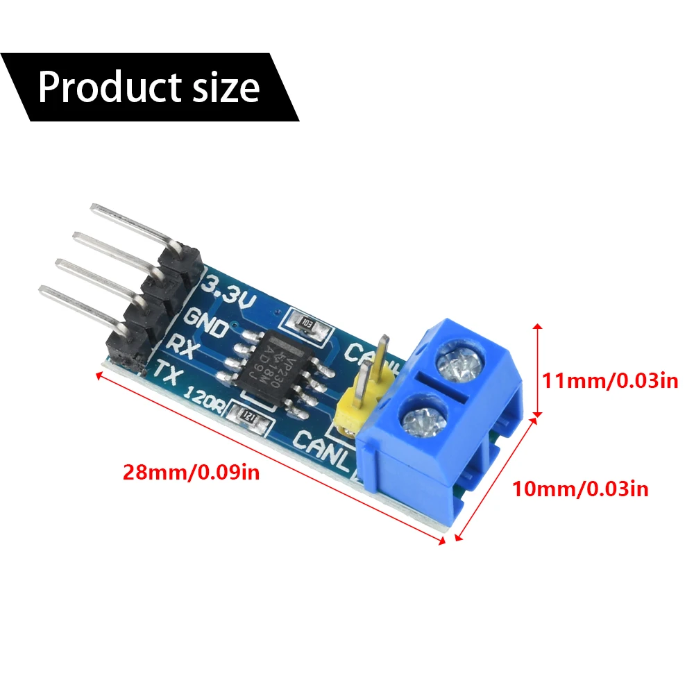 SN65HVD230 VP230 CAN Board Network Transceiver Evaluation Development Module For Arduino Controller Board DC 3V-3.6V