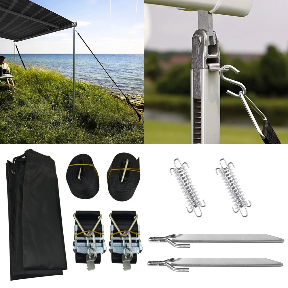 

Caravan Awning Wind Protection Straps For Thule Anti-Detachment Outdoor Camping Caravan Awning Reinforcement Straps