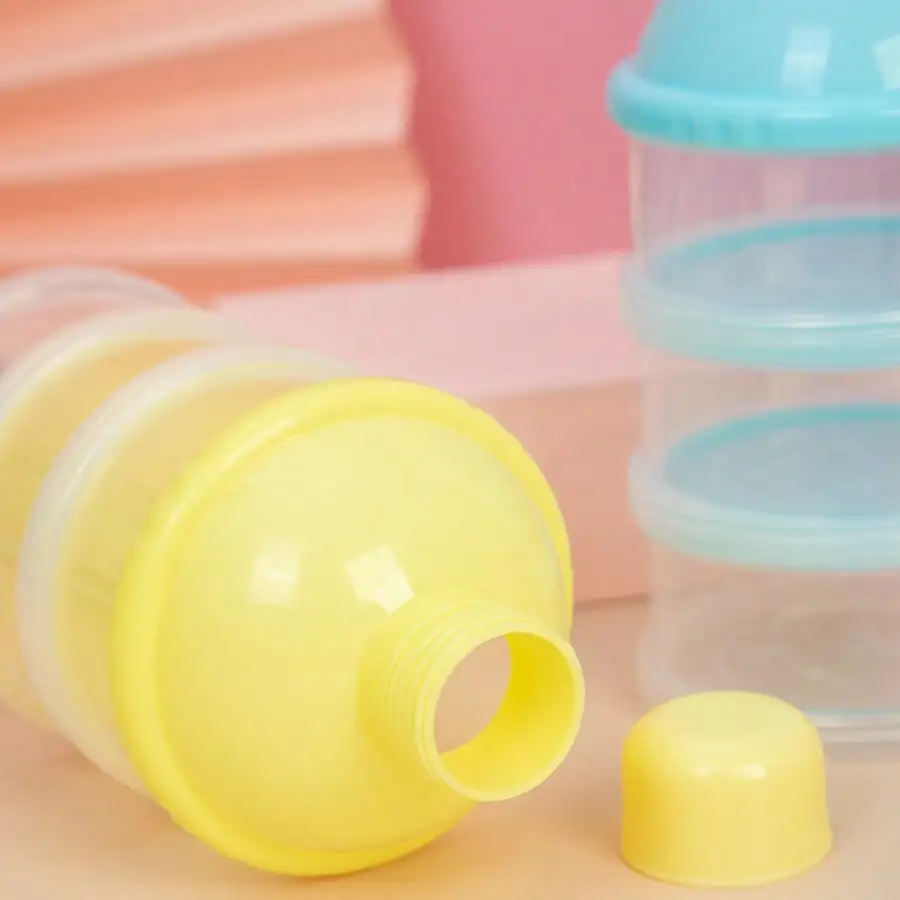 1 Pc Portable 3-Layer Baby Formula Dispenser, Outing Milk Powder Storage Box, Airtight Container for Infant Cereal & Snacks